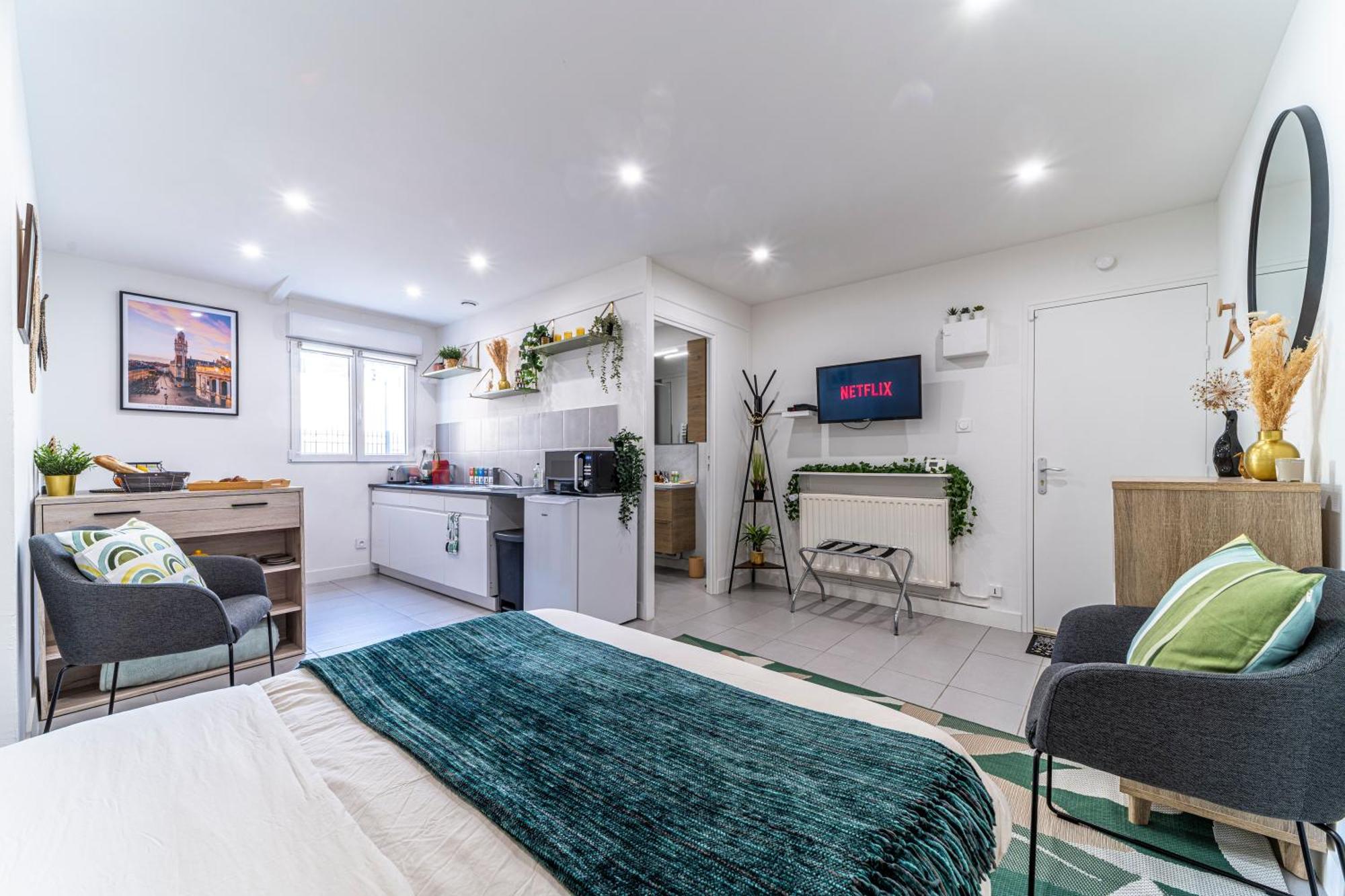 Апартаменти Le Cosy - Free Parking - Proche Gares Lille - Netflix - Wifi Mons-en-Baroeul Екстер'єр фото
